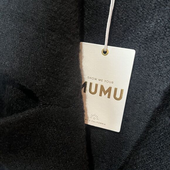 Show Me Your MuMu Sweater Women’s Medium Melrose Jacket Black Knit Duster - Picture 7 of 10